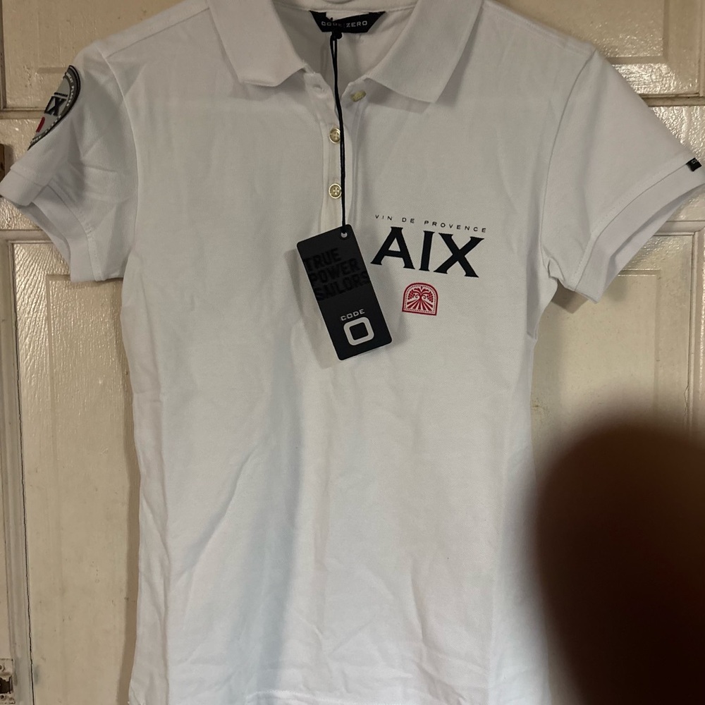AIX White Polo Shirt